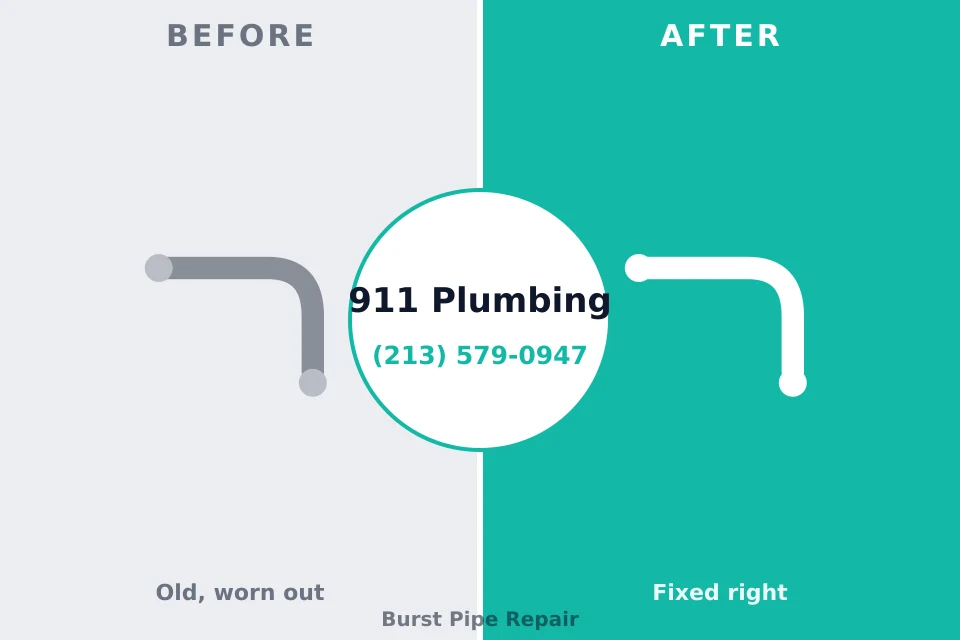 Before and after: plumbing repair Englewood Cliffs, NJ